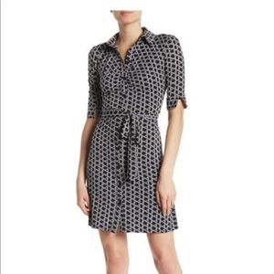 Laundry by Shelli Segal 3/4 Sleeve Wrap Dress